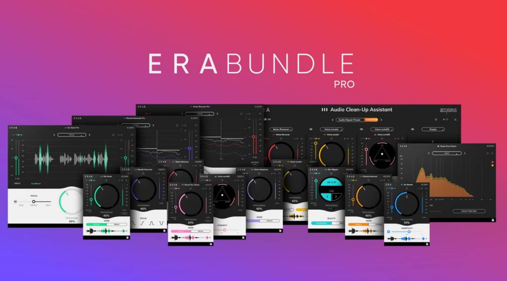 音频修复&语音转换插件套装 Accusonus ERA v6.2.0 Bundle Pro & VoiceChanger v1.3.1 [Win]-音频玩家