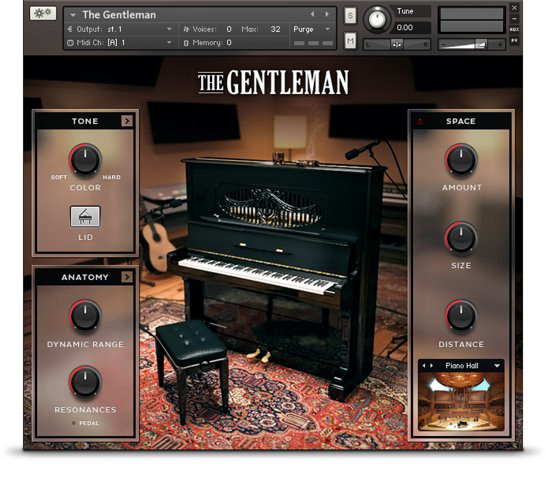 老式绅士钢琴 The Gentleman Library [ Kontakt ]-音频玩家