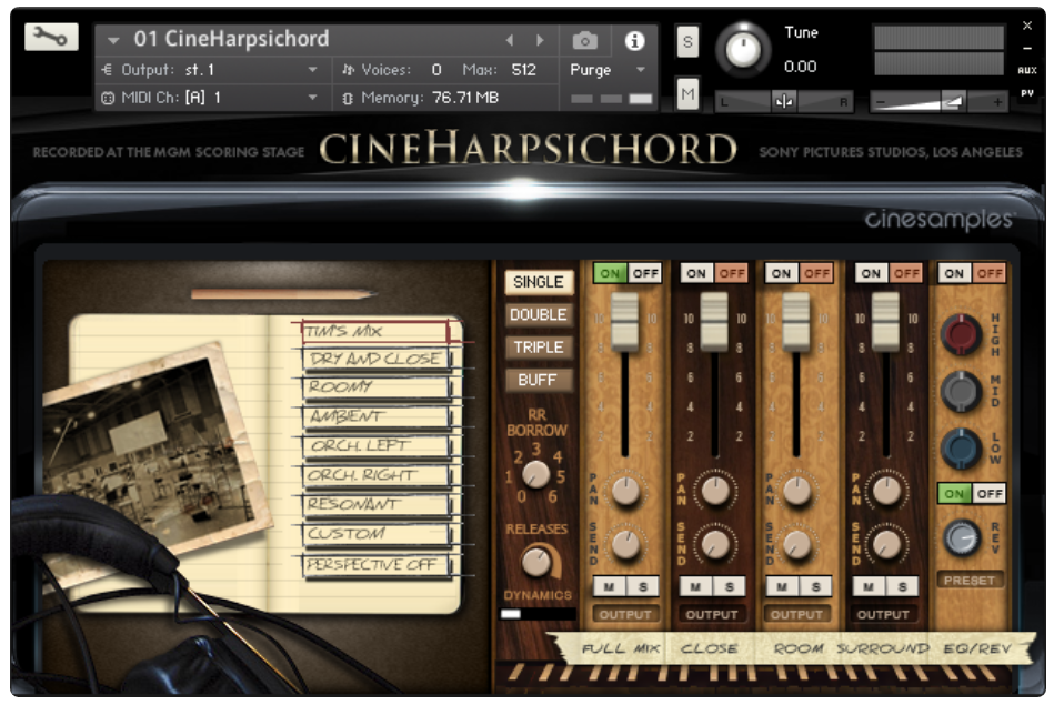 多风格大键琴羽管键琴 Cinesamples Cine Harpsichord [ kontakt ]-音频玩家