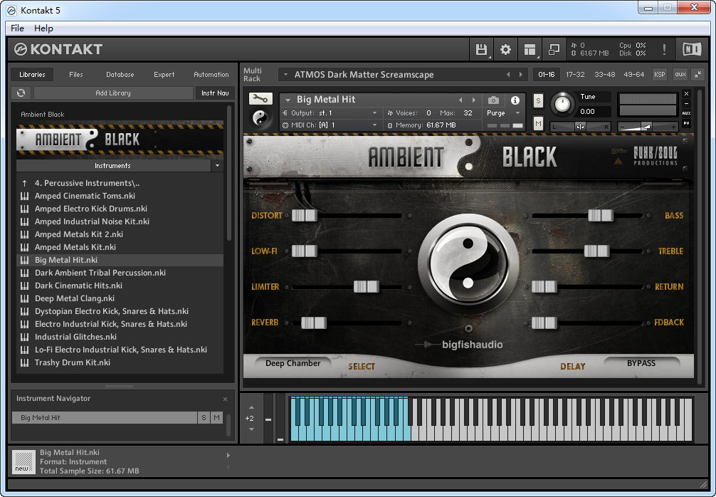 黑色太极神韵 Big Fish Audio Ambient Black [ Kontakt ]-音频玩家