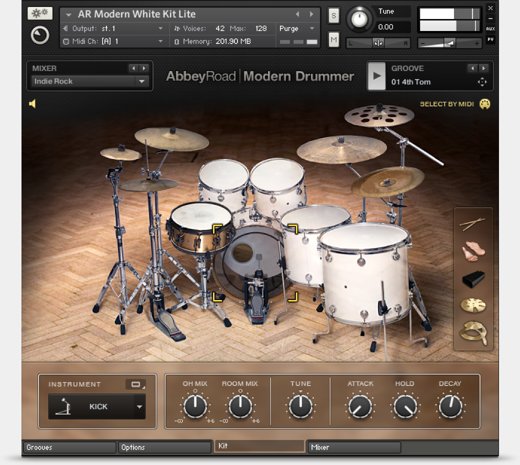 现代鼓组 Native Instruments Abbey Road Modern Drummer [ Kontakt ]-音频玩家