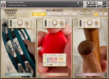 小打击乐  In Session Audio Shimmer Shake Strike 2 [ Kontakt ]-音频玩家