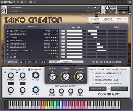 日本太鼓音源 In Session Audio Taiko Creator [ Kontakt ]-音频玩家