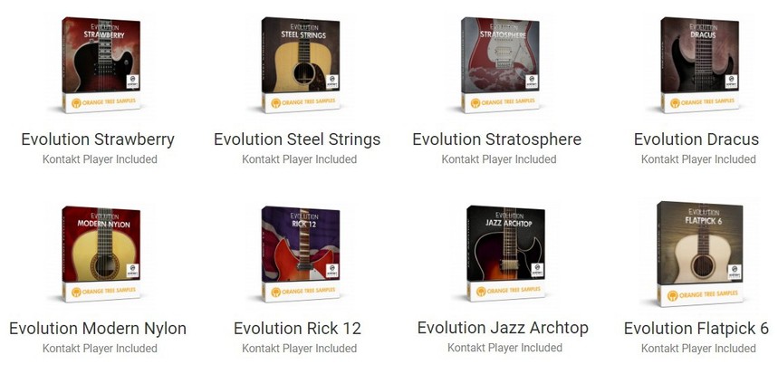 图片[2]-橘子吉他软音源8把合集 Orange Tree Samples Evolution Guitar Bundle [ Kontakt ]-音频玩家