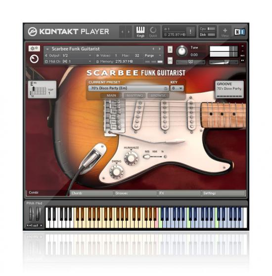 NI放克吉他 Native Instruments Scarbee Funk Guitarist [ Kontakt ]-音频玩家