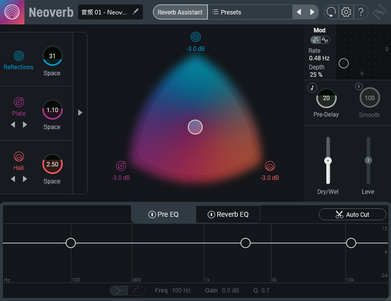 智能混响插件 iZotope Neoverb v1.3.0 [ Win ]-音频玩家