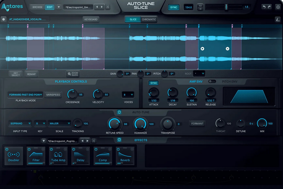 人声切片采样器 Antares Auto-Tune Slice v1.2.0 [ Win ]-音频玩家