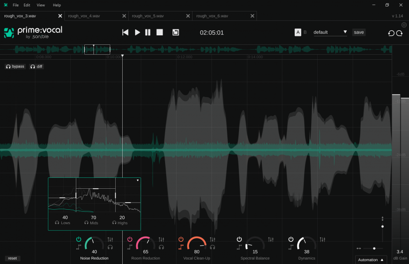 智能人声优化插件 Sonible primevocal v1.0.1 [ Win ]-音频玩家