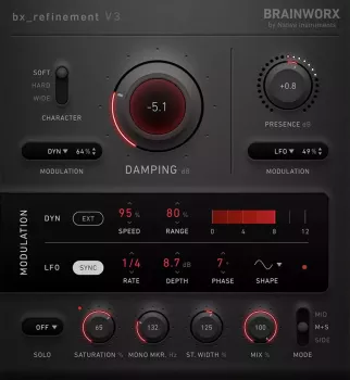 插件联盟动态均衡效果器插件 Plugin Alliance Brainworx bx_refinement V3.0.0 [ Win&MacOS ]-音频玩家