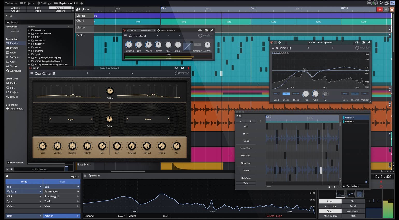 数字音频工作站 Tracktion Waveform Pro 13 V13.5.8 [ Win ]-音频玩家