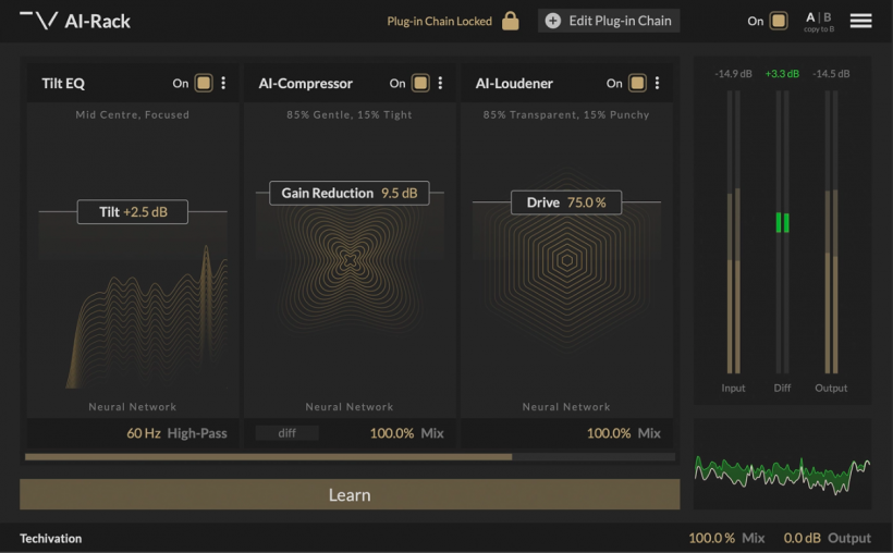 智能Ai通道条 Techivation AI Rack v1.0.0 [ Win ]-音频玩家