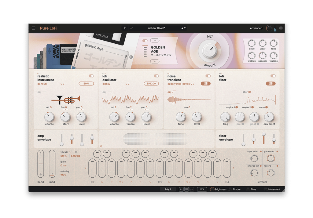 低保真合成器LOFI插件 Arturia Pure LoFi v1.0.1 [ Win&MacOS ]-音频玩家