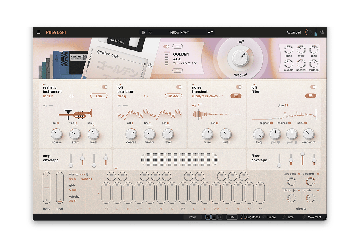 低保真合成器LOFI插件 Arturia Pure LoFi v1.0.1 [ Win&MacOS ]-音频玩家