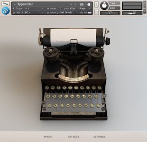 复古老式打字机音源 Wavesfactory - Typewriter [ Kontakt ]-音频玩家