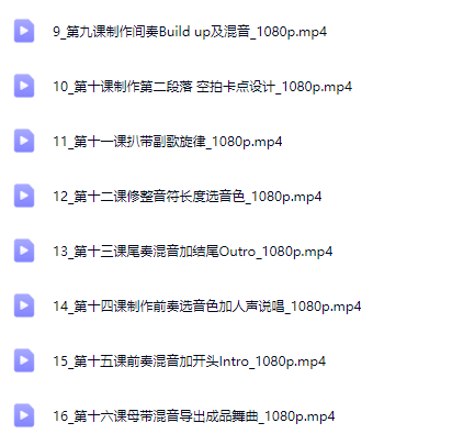图片[2]-DJ大禹【舞曲制作教程】 Y鼓舞曲制作及混音-音频玩家