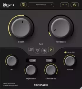 失真效果器插件 Finite Audio Disturia v1.0.0 [ Win&MacOS ]-音频玩家