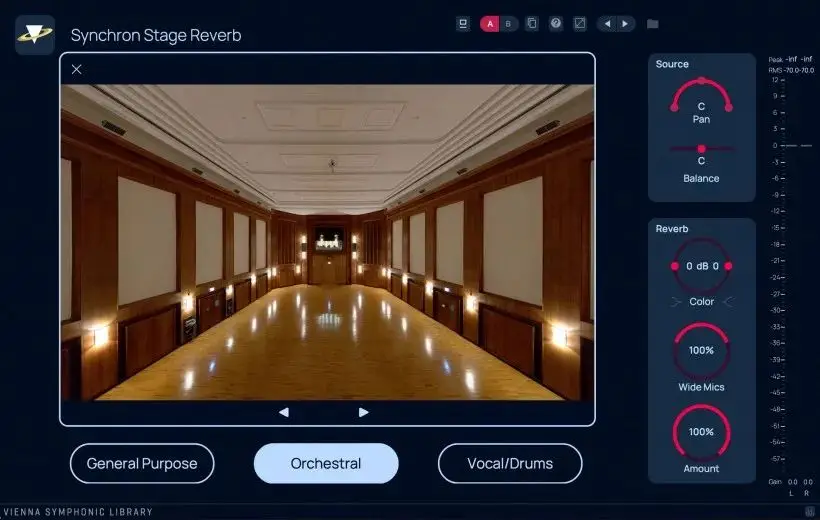 维也纳传奇电影配乐厅卷积混响 VSL Synchron Stage Reverb v1.1.591 [ Win ]-音频玩家